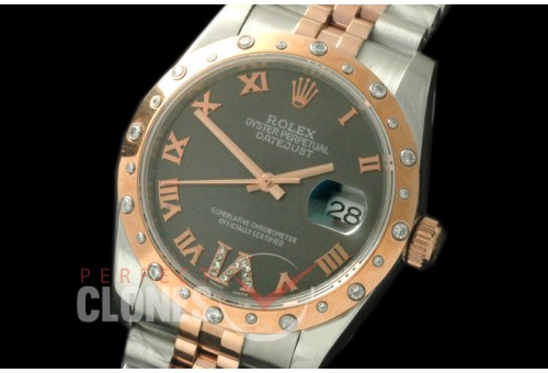 RDJMTR00535D2 SS/RG Jubilee Grey Roman/Diam A-2836