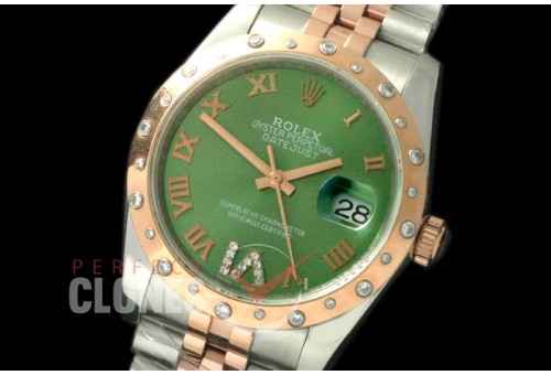 RDJMTR00532D2 SS/RG Jubilee Green Roman/Diam A-2836