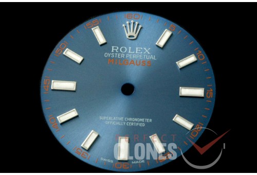 RLACC-987 Milgauss 116400GV Blue Dial for Calibre 3131 - Can Fit Genuine