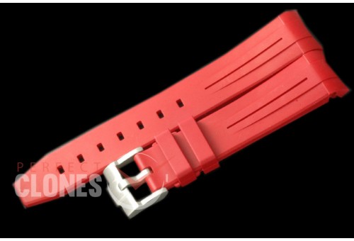 RLRU00214 Rubber B Red Rubber Strap 20/18 with Insignia Buckle 