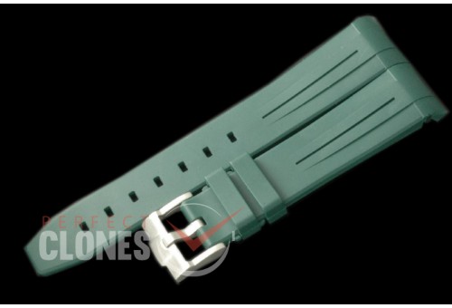 RLRU00212 Rubber B Green Rubber Strap 20/18 with Insignia Buckle 