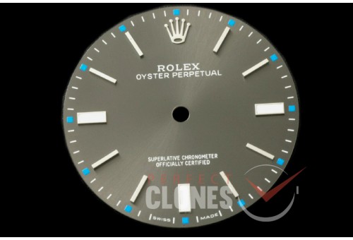 RLACC-996 Oyster Perpetual 114300 Dark Rhodium Dial for Calibre 3132 - Can Fit Genuine