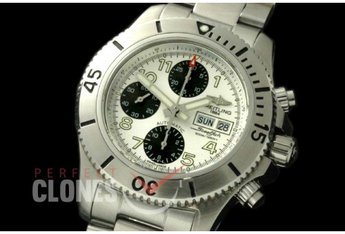 BLSF00021S Superocean Steelfish Chrono SS/SS White A-7750