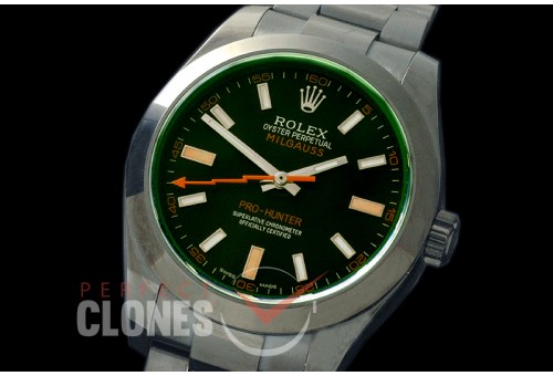 0 RLMPH00301 Pro Hunter Orange Milgauss 116400GV PVD/PVD Black SA 3131