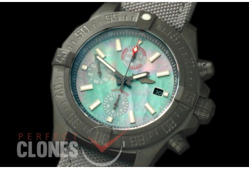BLSA00067 Avenger II Chrono DLC/NY MOP Green Sticks A-7750