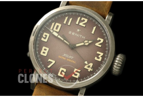ZN00043 Pilot Type 20 Extra Special 40mm SS/LE Blast Brown M-9015