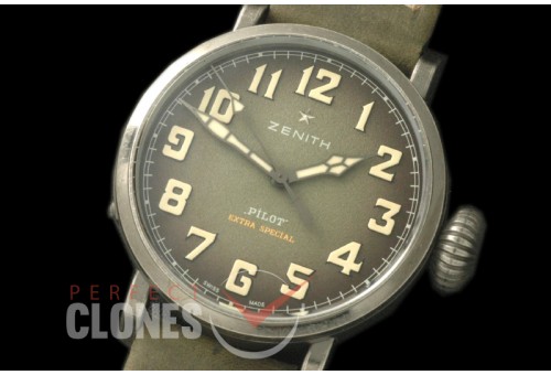 ZN00041 Pilot Type 20 Extra Special 40mm SS/LE Blast Greyish Green M-9015