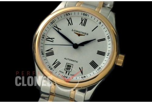 0 LG00203S Master Automatic Date SS/YG White Roman A-2836