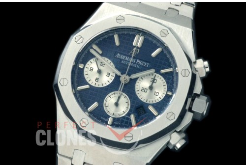 0AP00188 Royal Oak Chronograph SS/SS Blue Sticks A-7750