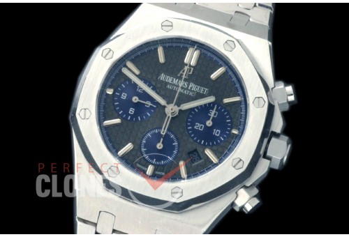 0AP00183 Royal Oak Chronograph SS/SS Blue Sticks A-7750