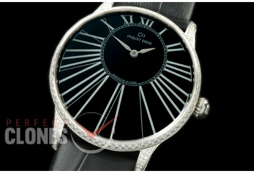 JZ10022D Petite Heure Minute SS/LE Black ST 8003
