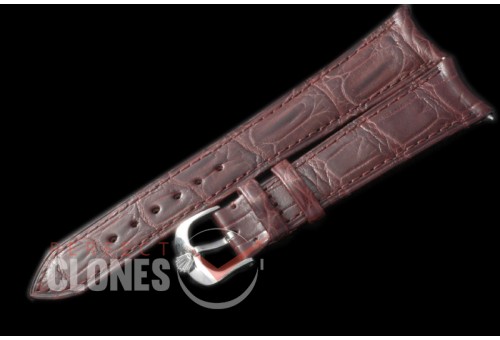 RLACC00081 Brown Gator Strap SS 20/16 / New Insignia Buckle 