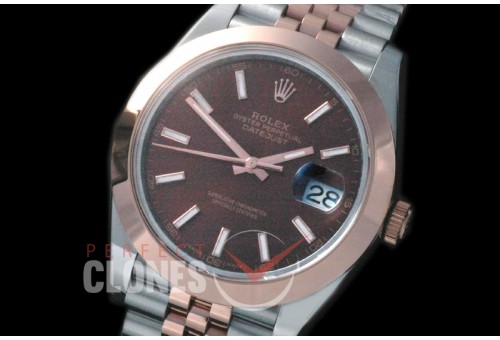 R41DJTR-857 126301 SS/RG Fluted/Jubilee Brown Sticks SA 3235