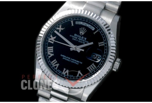 R36DDS-923 118239 SS/SS Fluted/President Black Roman A-2836