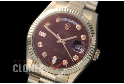 R36DDF-917 118238 YG/YF Fluted/President Brown Diamond A-2836