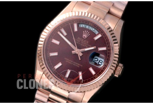R36DDR-908 118235 RG/RG Fluted/President Brown Sticks A-2836