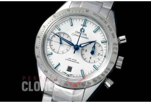OMSP00704 Speedmaster SS/SS White/Blue A-7750 Mod to Calibre 9300 Functions
