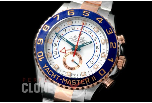 RYM2-2006 JF Yacthmaster II 116681 (44mm) SS/RG White Asia 7750
