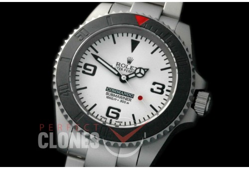 RLS-SP-021 Bamford Commando Submariner 116610 White SS/SS A-2836