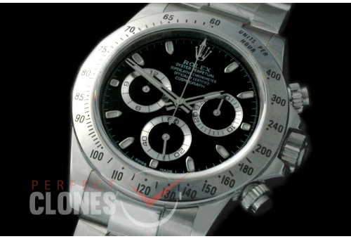 0 0 0 RLDS00901 ARF/JF Daytona 116520 SS/SS Black SH-4130 / 904L Steel 