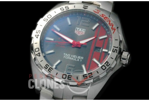 0 TGF1-00032S Formula 1 Aryton Senna Special Ed SS/SS Grey OS 20 Qtz