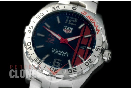 0 TGF1-00031S Formula 1 Aryton Senna Special Ed SS/SS Black OS 20 Qtz