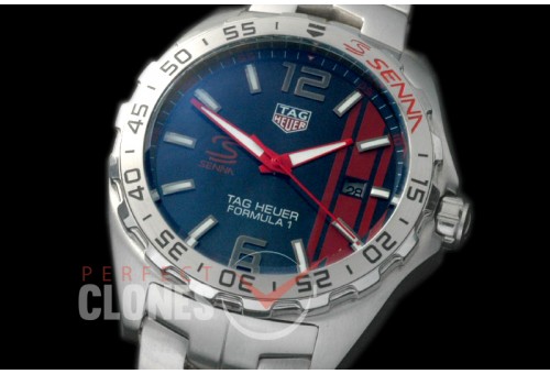 0 TGF1-00033S Formula 1 Aryton Senna Special Ed SS/SS Blue OS 20 Qtz