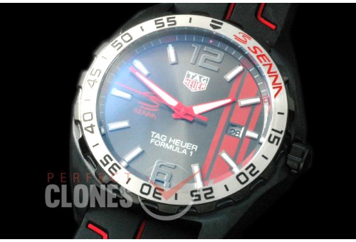 0 TGF1-00037R Formula 1 Aryton Senna Special Ed PVD/RU Grey OS 20 Qtz