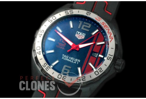 0 TGF1-00038R Formula 1 Aryton Senna Special Ed PVD/RU Blue OS 20 Qtz