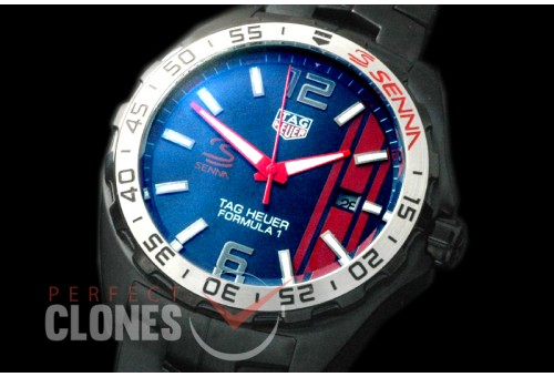 0 TGF1-00038S Formula 1 Aryton Senna Special Ed PVD/PVD Blue OS 20 Qtz