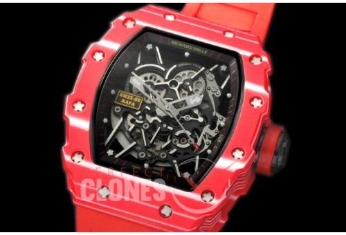 RM035-02-112 Rafal Nadal Tourbilon Red NTPT/RU Skeleton Customized Movt