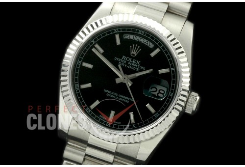 RLDDS60007 DayDate Fluted Black SS/SS Asian Eta 2836