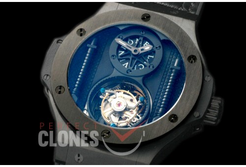 HBT01043 Big Bang Vendome Tourbillon CER/RU All Black Flying Tourbillon 