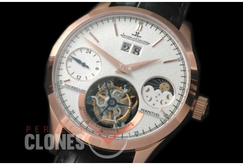 0 JL00716 Master Tourbillon with Big Date/Day Phase RG/LE White Flying Tourbillon H/W 