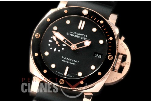 PN684T01 Pam 684 T Series Luminor Submersible Oro Rosso RU/RU Black A-7750/P901