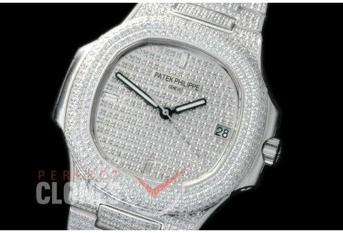 PP00517 Nautilus Jumbo Bling SS/SS Diam Miyota 9015