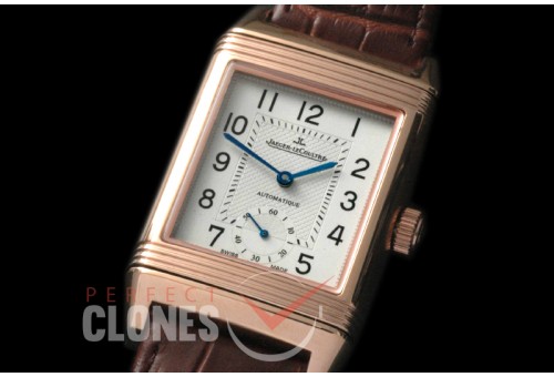 JLR-056 Reverso Classique Automatic RG/LE White Asian Clone 2824