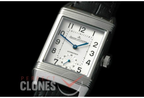 JLR-051 Reverso Classique Automatic SS/LE White Asian Clone 2824
