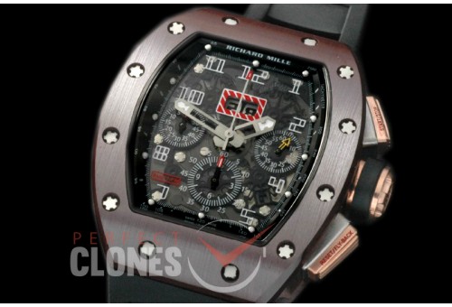 RM011-016 Felipe Messa Carbon PVD/RG/RU Black A-7750 28800