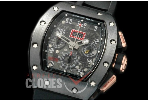 RM011-014 Felipe Messa Carbon PVD/RG/RU Black A-7750 28800