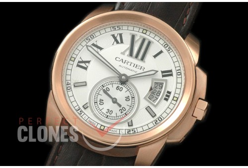 CARCC00031L Calibre de Cartier RG/LE White Miyota 8205