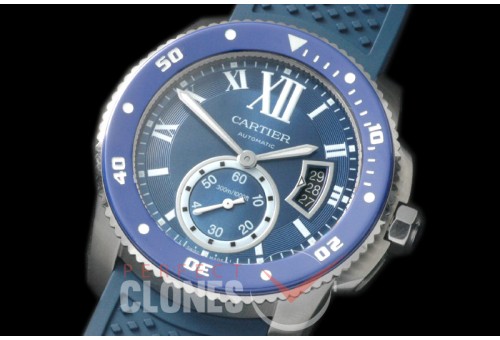 CARCC00073R Calibre de Cartier SS/RU Blue Miyita 8205
