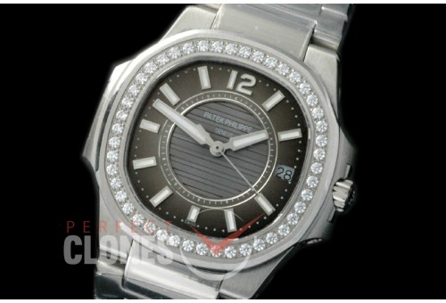 0 PPNTL-013D Nautilus Ladies 7011 SS/SS Grey Swiss Quartz 