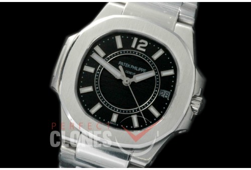 0 PPNTL-012 Nautilus Ladies 7011 SS/SS Black Swiss Quartz 