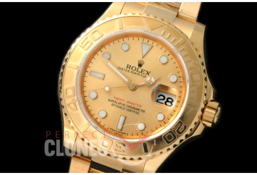 RLYM-18K-105S Yachtmaster Men 116628 FG Gold SA 3135 