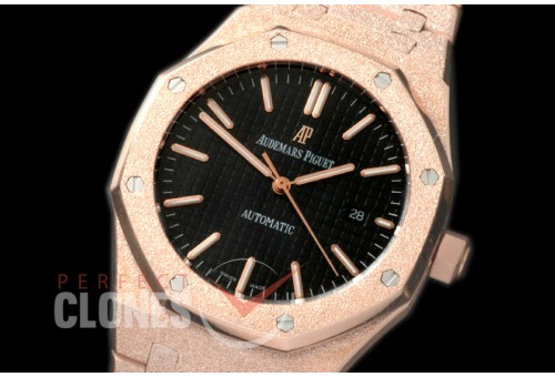 AP15410-112 AP154010 Royal Oak Frosted RG/RG Black Asian 2813 / 3120