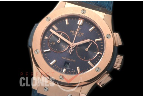 HBFSC00208 Classic Fusion Chronograph RG/LE Blue A-7750 