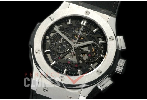 HAF10001 Aero Fusion Chronograph SS/LE Black Skeletonized A-7750 