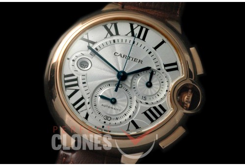 CARBA-C-126 Ballon de Cartier Chrono RG/LE White A-7750