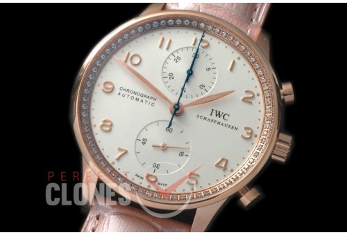 IWPG00061D ZF 3714 Portugese Chrono RG/LE White A-7750